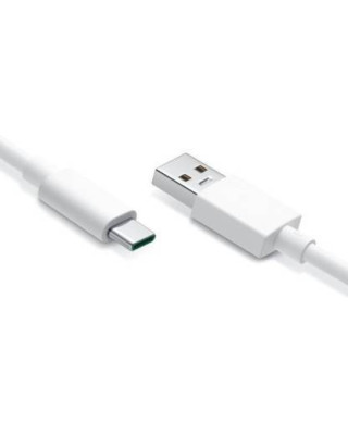 USB Type C Cable 0.9 m USB Type C Cable (Compatible with Compatible with ONEPLUS/OPPO/REALME MOBILE, White, One Cable)