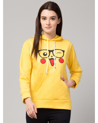 Pikachu Printed Hoodie For Women